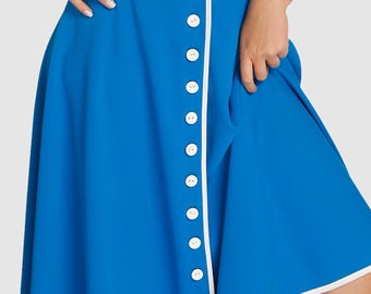 No.3 Touchline Tango Pin-up Button Skirt