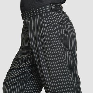 Classic Tango Pants Black White Stripes Tango Pant Tango Pant for Men Tango Pant for Party Casual Tango Pant Wide-Leg Tango Pant image 8