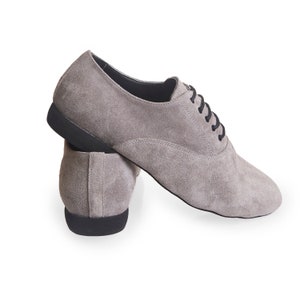 Touchline Tango Shoes for Men H1-1 - Grey Nubuck
