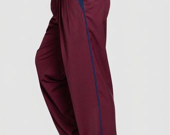 MascuLINED Tango Pants I Burgundy and Navy