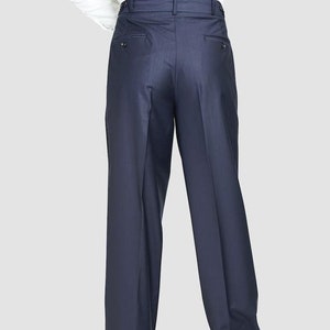 Classic Tango Pants Navy Blue Tango Pant Tango Pant for Men Tango Pant for Party Casual Tango Pant Wide-Leg Tango Pant image 7