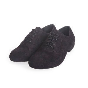 Touchline Tango Shoes for Men H1-2 - Black Suede