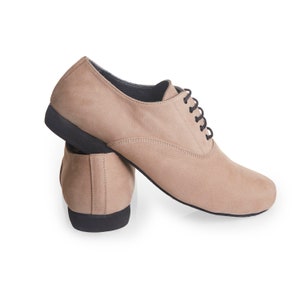 Touchline Tango Shoes for Men H1-1 - Camel Nubuck