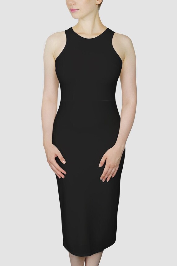 knee length dresses for ladies Terese Midi Fit & Flare Dress Fit and Flare Long Sleeve main image 1