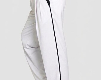 MascuLINED Tango Pants I White and Black