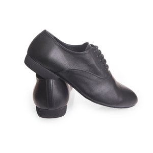 Touchline Tango Shoes for Men H1-1 - Black Leather