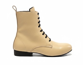 MASCULINE Tango Boots I Androgen Matte Creme