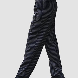 Classic Tango Pants Black White Stripes Tango Pant Tango Pant for Men Tango Pant for Party Casual Tango Pant Wide-Leg Tango Pant image 2