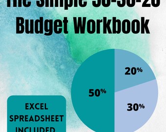 Simple 50-30-20 Budget Workbook