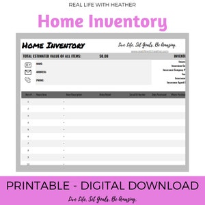 Household Inventory