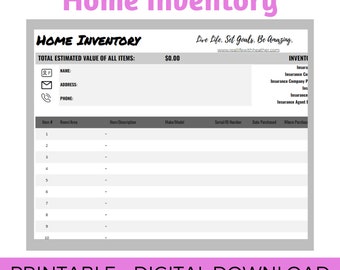 Household Inventory