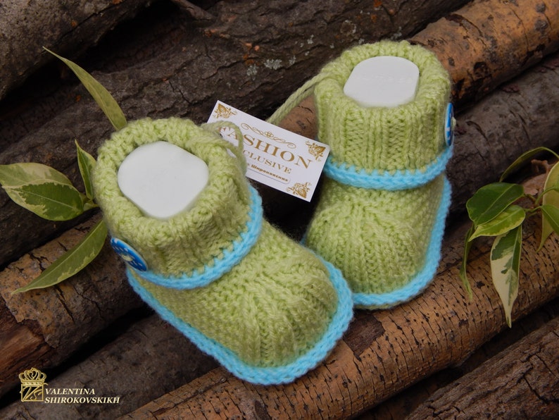 handmade baby booties