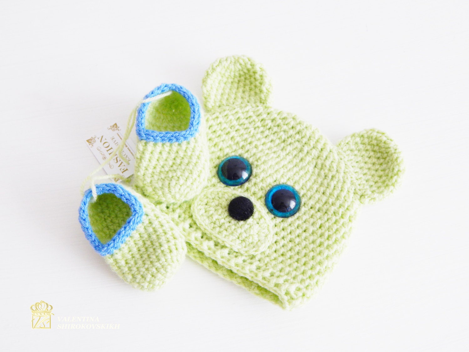 Costume Bébé Lapin HERCHR – 3 Pièces Crochet – Laine – 0-6 Mois – Photo Nouveau-Né