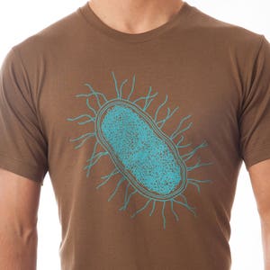 E. coli Bacterium Science T-Shirt Nerdy Tee Men's & Women's image 1