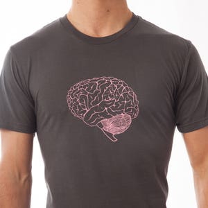 Human Brain Screen-Printed Science Nerd T-Shirt Men's, Women's & Kids' image 1