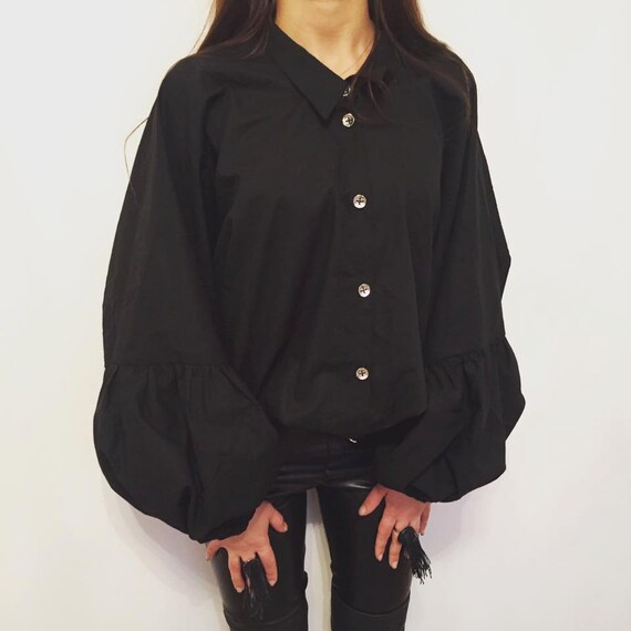 sheer button down