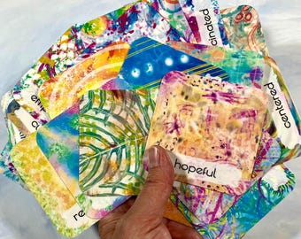 Printable Oracle Deck | Color Feel, Color Heal | Emotional Healing, Art Journaling & Creative Ritual