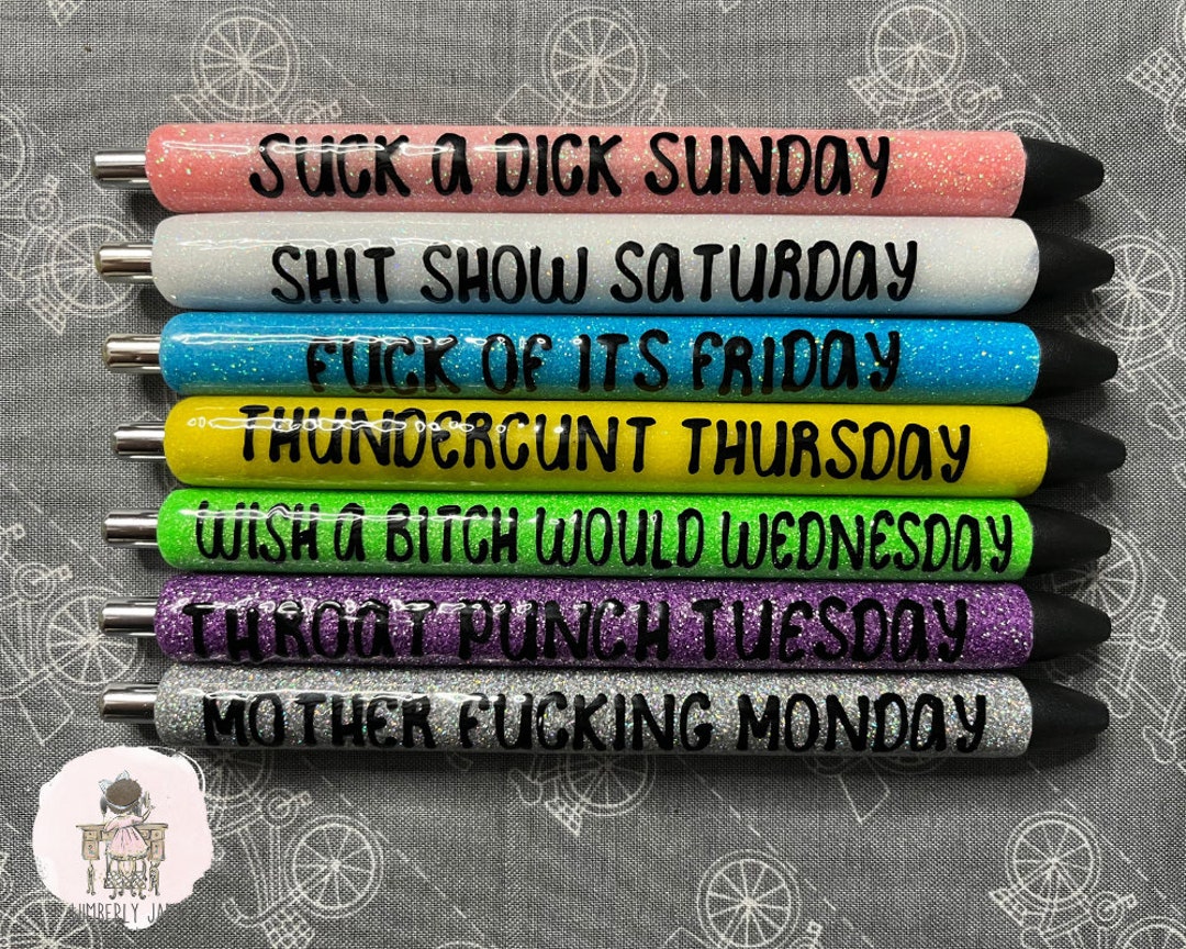 Days of the Week Epoxy Pens – Happily Gyfted