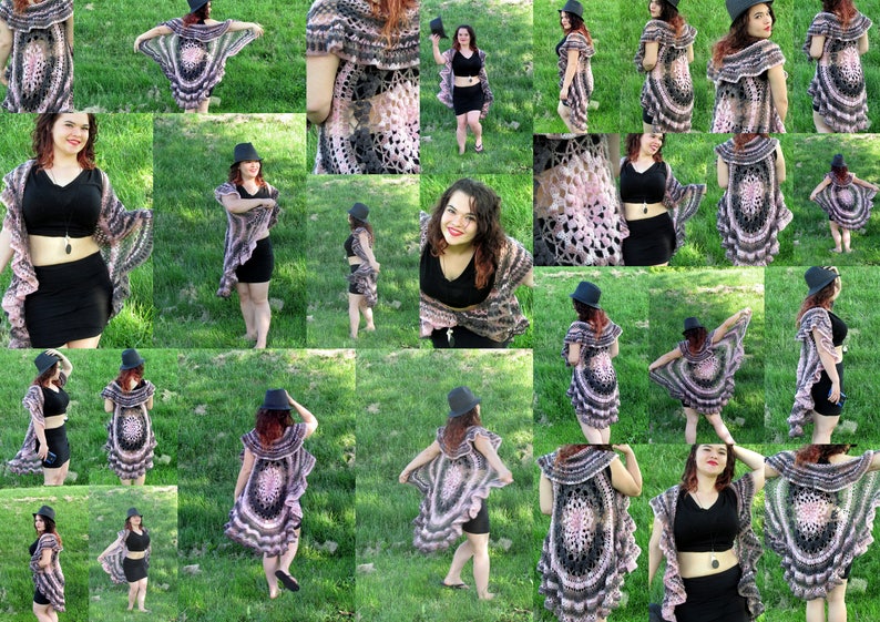 Summer Mandala Vest Lotus Mandala Duster Lace Jacket Fairy Jacket Circle Jacket Hippie Stevie Nicks Bohemian Festival Jacket