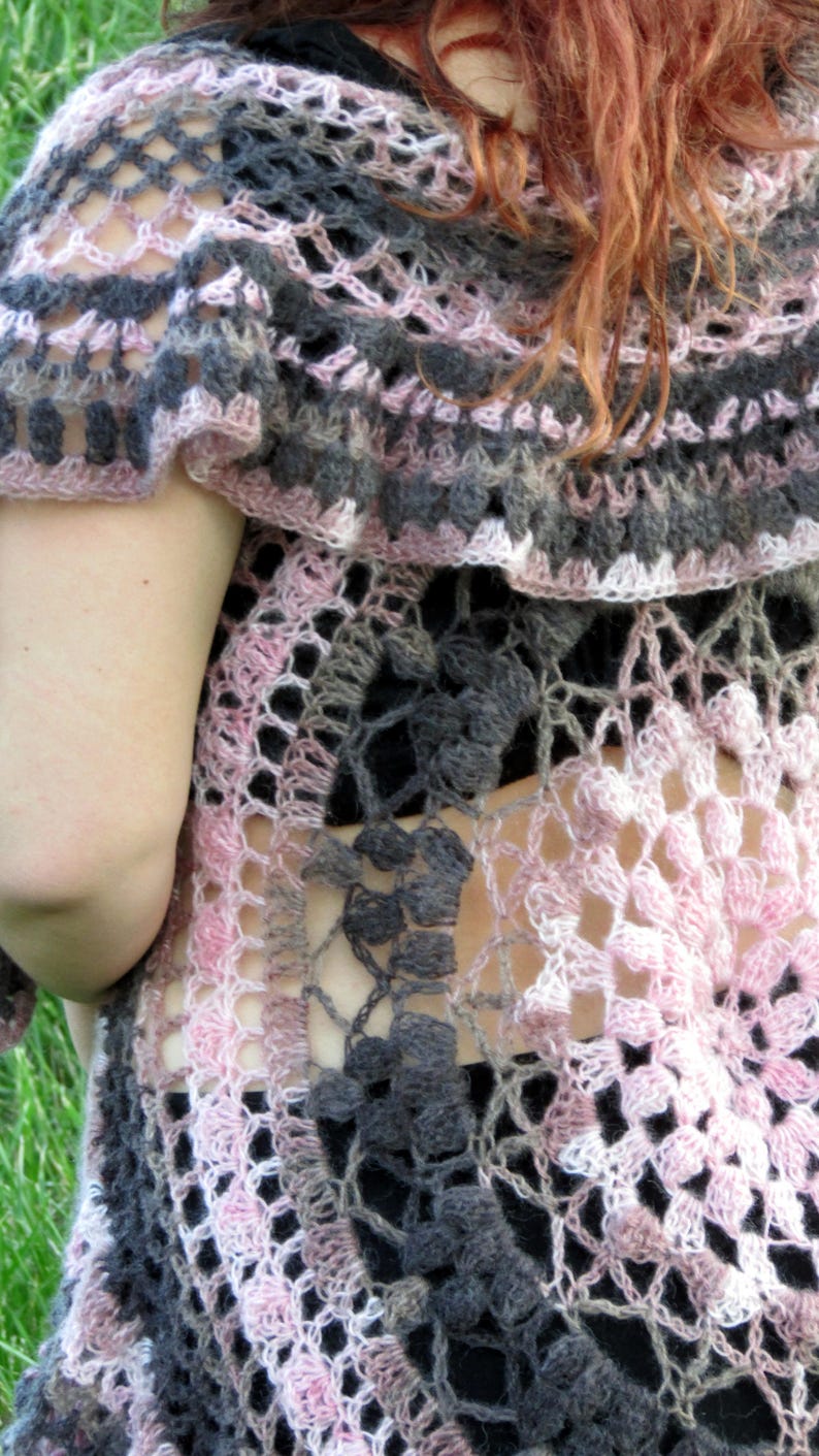 Summer Mandala Vest Lotus Mandala Duster Lace Jacket Fairy Jacket Circle Jacket Hippie Stevie Nicks Bohemian Festival Jacket