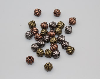 Rondelle Spacer Beads | Metal Beads | 8mm Spacers Beads