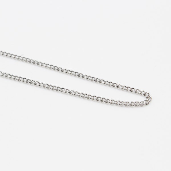 60cm Stainless Steel Chain | Women's Necklace |Men's Necklace | Women's Chain Men's Chain | Silver Tone Chain