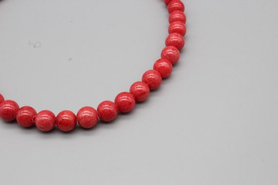 8mm Crimson Red Beads for Jewelry Making. Can Be Used to Make a Bracelet  for Your Favorite Sports Team, High School or College 