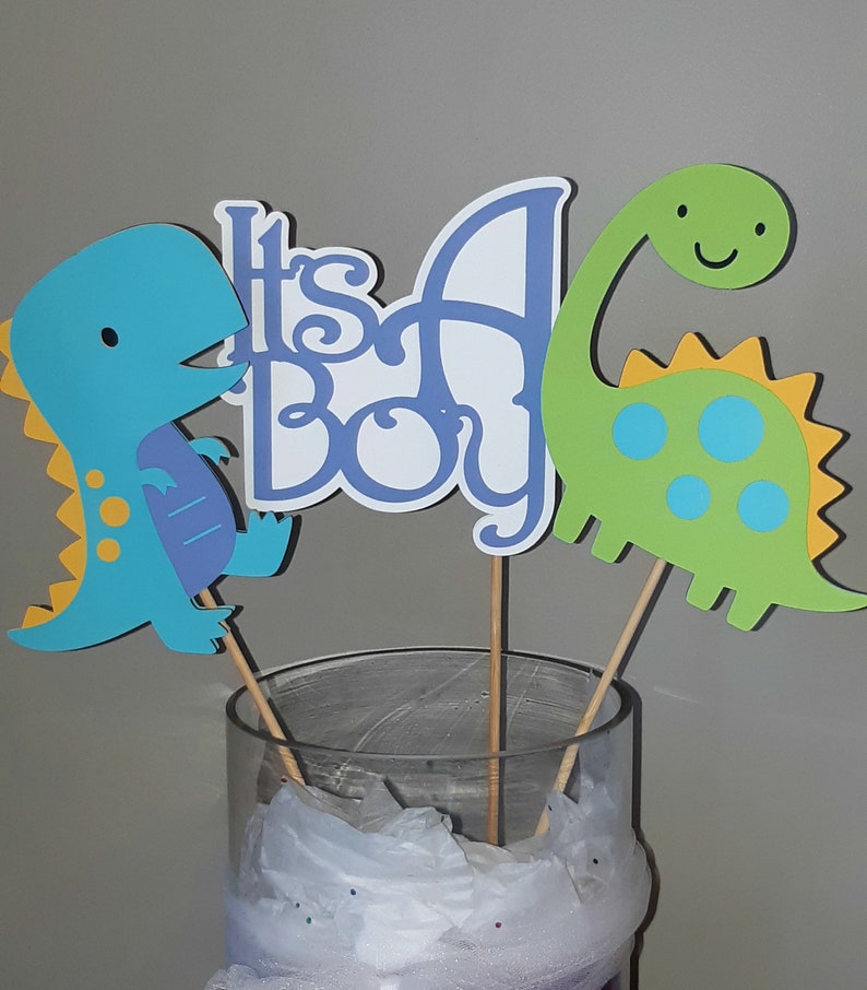 Dinosaur Baby Shower Centerpiece/ Baby Boy Dinosaur Party/ Boy Etsy