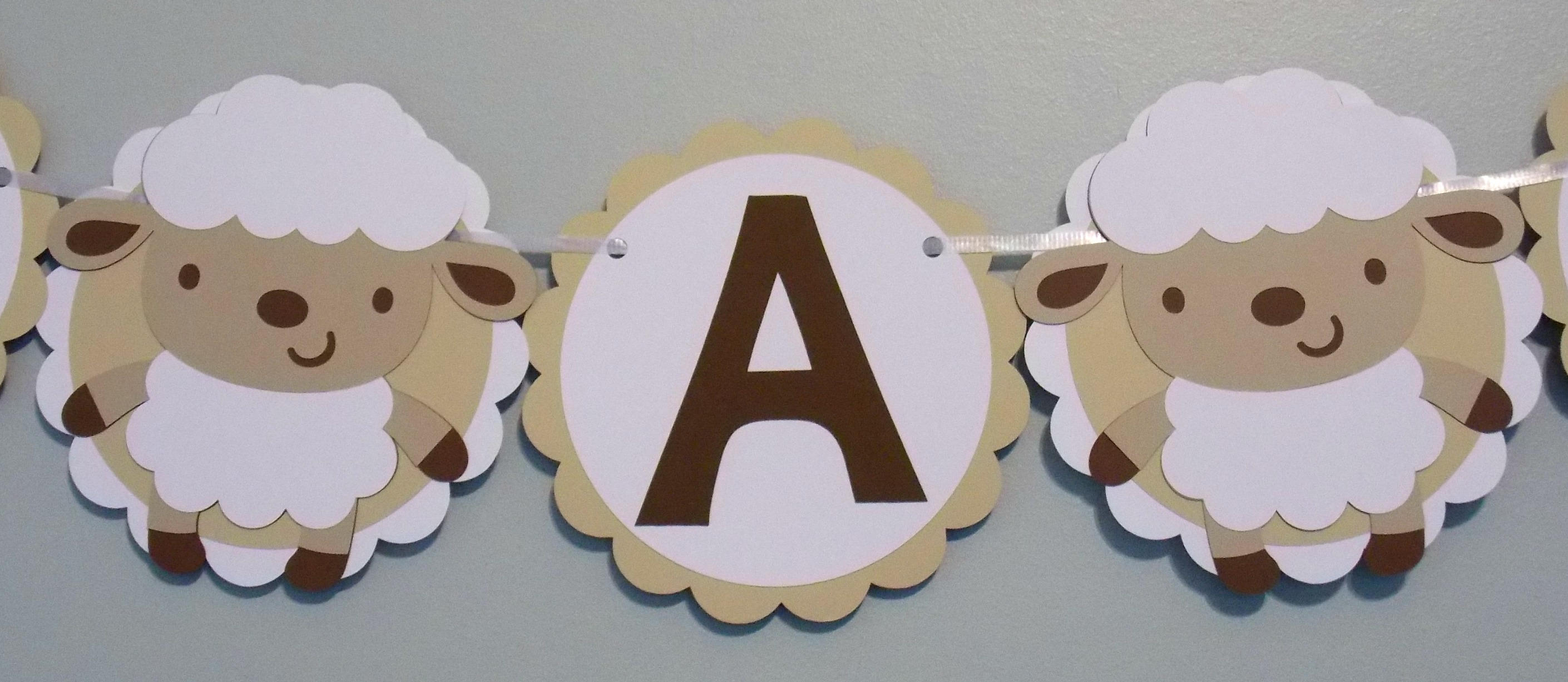 Baby Sheep Banner/ Gender Neutral Sheep/ Lamb Baby Shower/ Etsy Canada