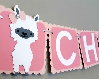 Llama Birthday Party Banner/ Llama Cactus Party/ Alpaca Theme Party/Fiesta Llama Party/ Llama Party Decor/ Llama Party Ideas/ Llama Supplies