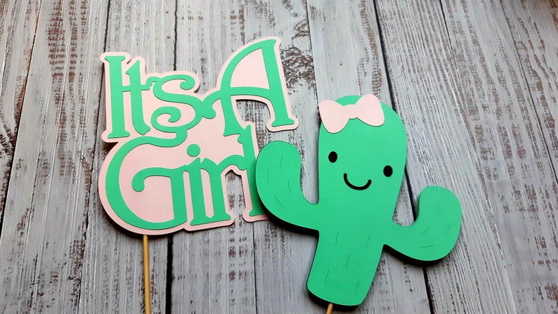 Cactus Centerpiece Stick Girl Cactus Party Decor Cactus Baby Shower Cactus Girl Decor Cute Cactus Party Cactus Party Supplies Llamas