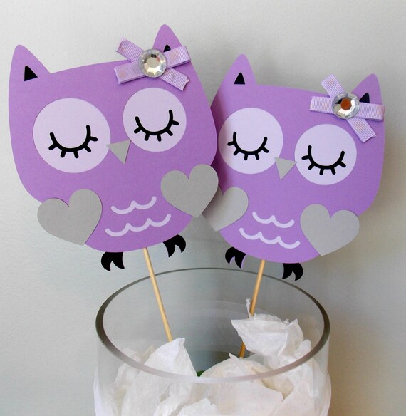 Pink and grey owl baby sales shower decorations