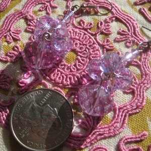 Crystal Violet Faceted Earrings image 3