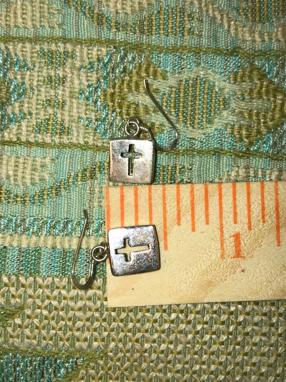 Cross Shadow Box Earrings - image 4