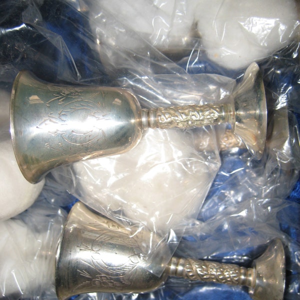 silver cordial cups vintage