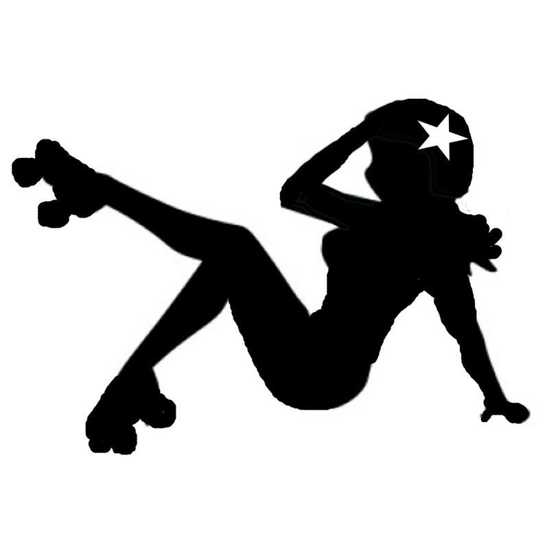 Roller Derby Mudflap Pinup Girl Vinyl Decal for Helmet Car Etsy