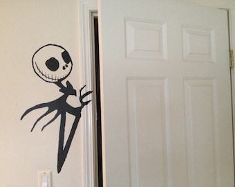 Extra Large Jack Skellington doorway decal FREE US SHIPPING