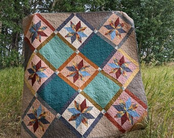 PDF Homeplace Star Quilt Pattern by Lindlee Smith of Plains and Pine - Digital Download - 5 Size Options