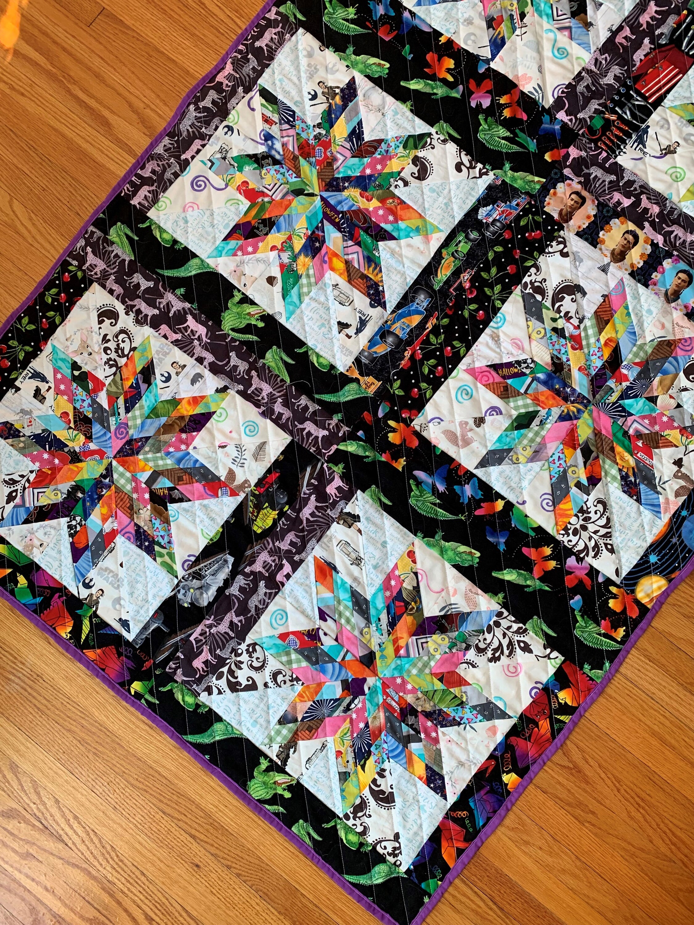PDF Patchwork Star Quilt Pattern BLOCK VERSION by Lindlee - Etsy