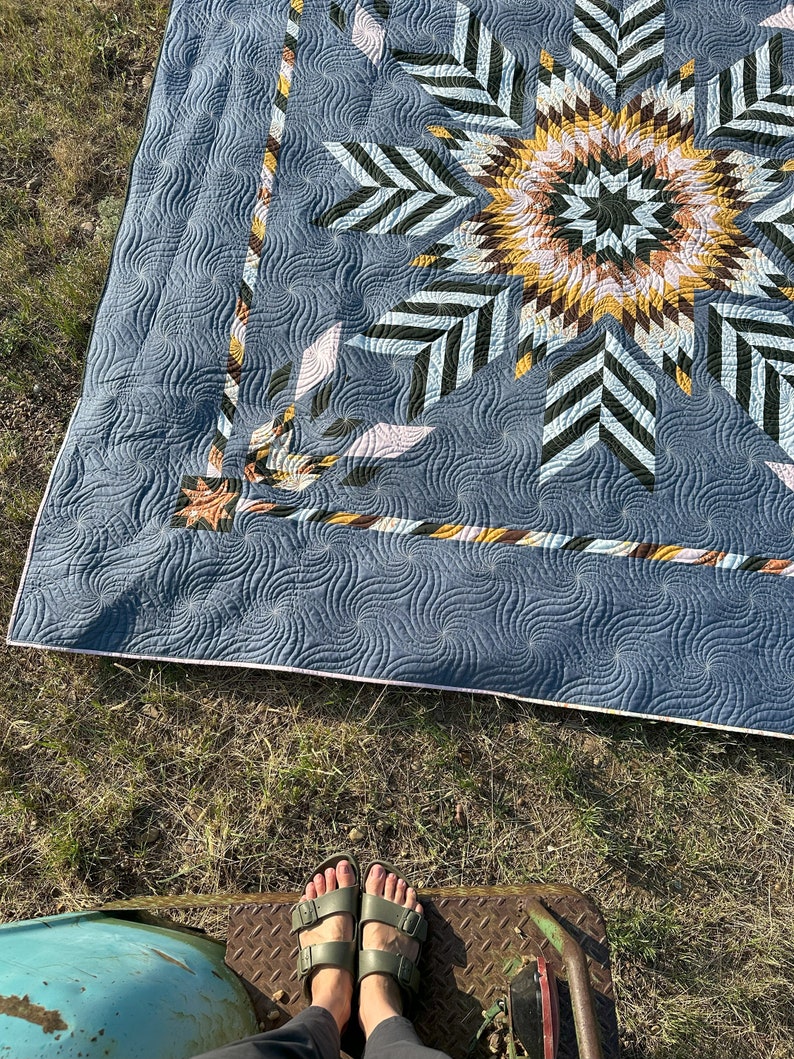 PDF Great Plains Star Quilt Pattern by Lindlee Smith of Plains and Pine