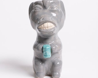 Handmade tiki mug DONKEY 350ml made by j.d.art for bar's and personal use.