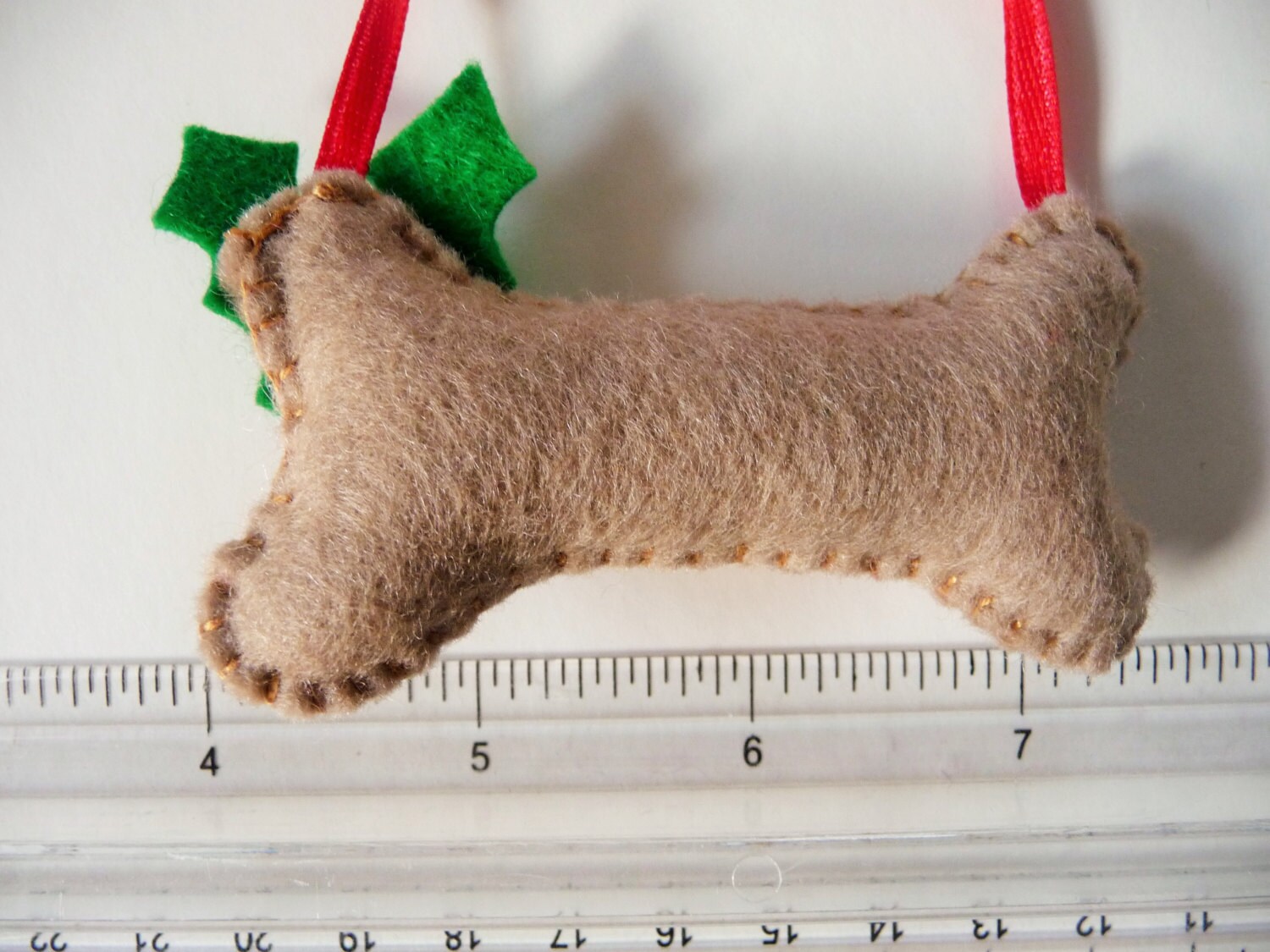 Personalized Dog Bone Felt Ornament. Christmas Ornament Etsy
