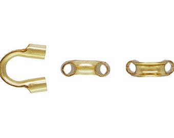 Pkg. Of 100 14 k GOLD FILLED MEDIUM HOLE .031/" WIRE GUARD