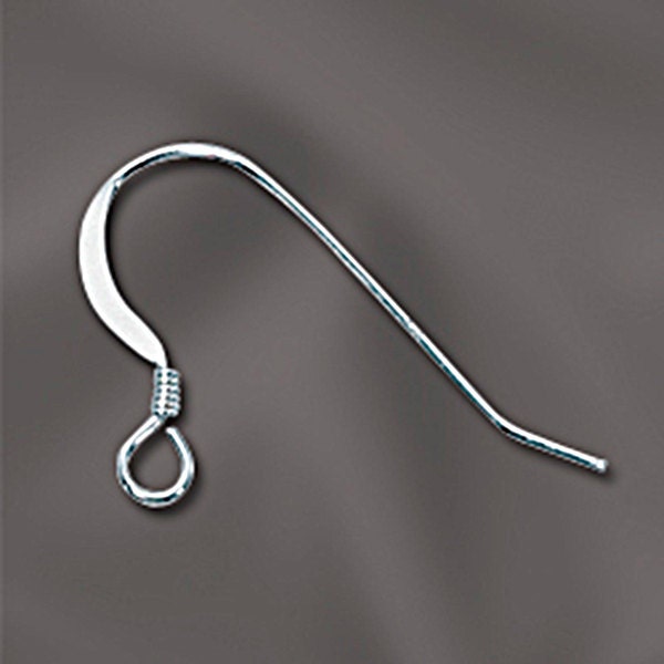 Sterling Silver Earring Hooks With Coil S925 Silver Ear Wire