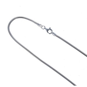 2mm Real Snake Chain, Sterling Silver Chain, 925, Made in Italy, Sterling Silver, Lobster Catch, 2mm Wide, High Polished Silver, SNK200