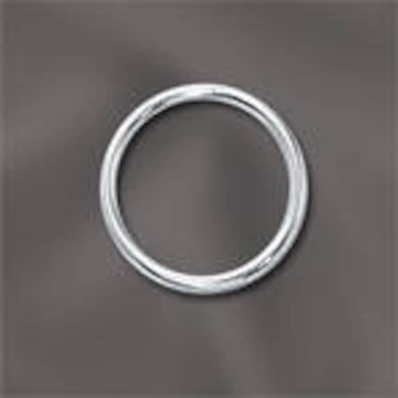 Sterling Silver, Large Open Ring, 9mm, 19 Gauge, Sterling Silver Open Jump  Ring, Split Rings for jewelry Design and Repair