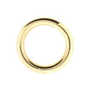 50pc, 6mm Gold Filled CLOSED Jump Rings, 18 Gauge or 22 Gauge, 6mm Jump Ring,  Made in USA, 50 pieces, 14kt Gold Filled, Wholesale Lots