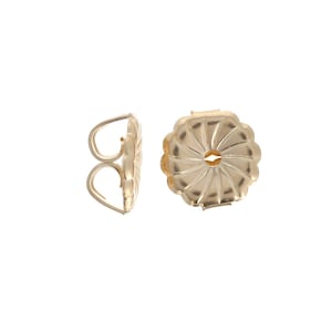 14KT Yellow Gold Earring Back, Yellow Gold, Replacement Earring Back, Genuine 14KT, 1 piece, Sold Individually, Genuine Gold