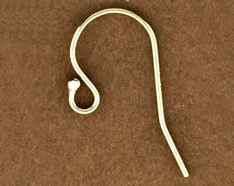100pc or 300pc Gold Filled Wire with Ball, Gold Filled Earring Findings, Goldfilled Earring Hooks for Jewelry, Wholesale,#118