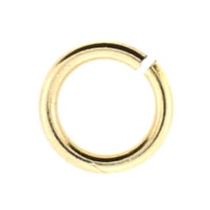 100pc, 4mm 24gauge Gold Filled Open Jump Rings, 4mm Jump Ring, 14kt Gold filled, Made in USA, Wholesale Lots, Thin, Great for Permanent Jewe